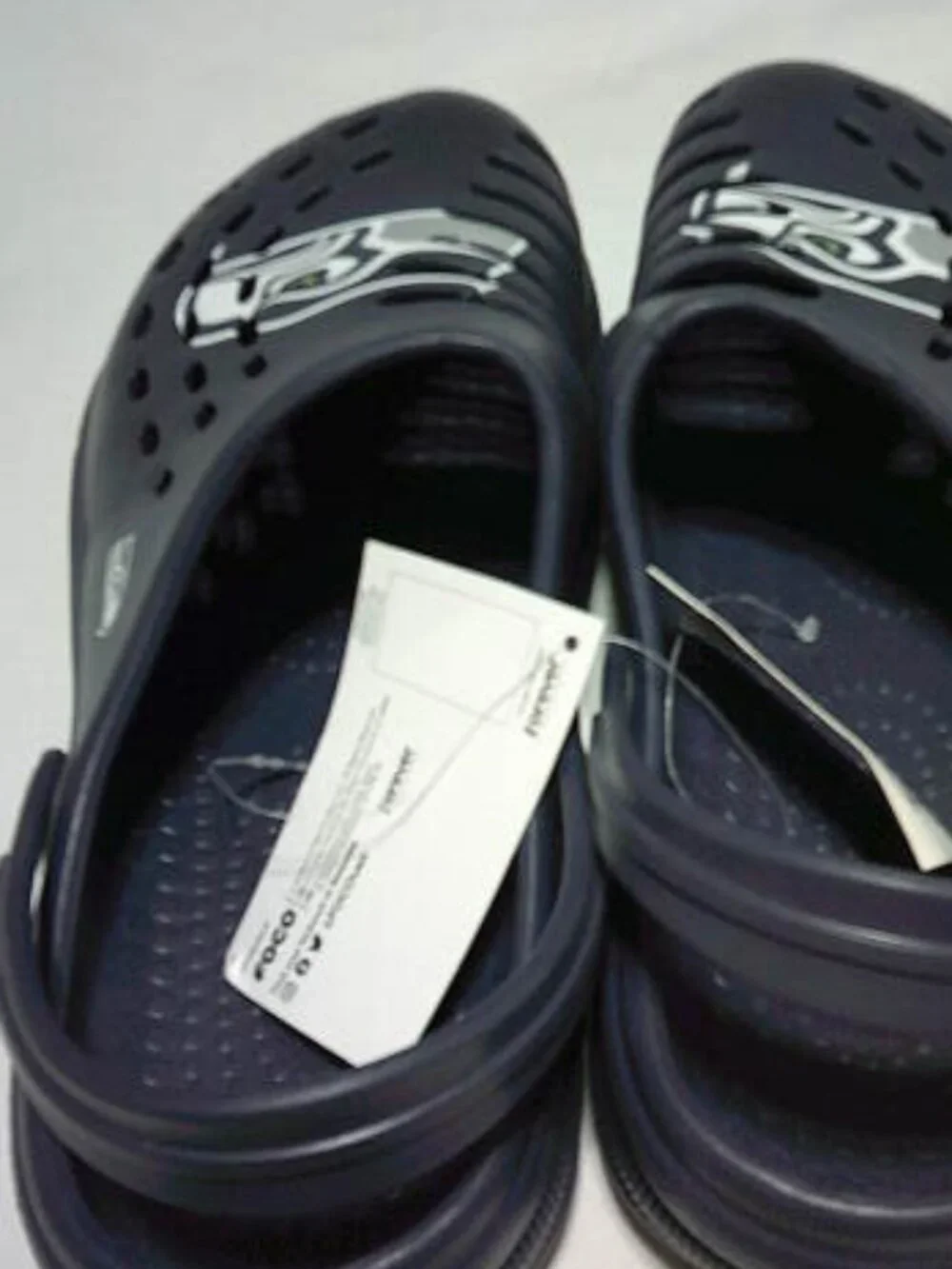NEW FOCO NFL SEATTLE SEAHAWKS CLOG STYLE SANDALS SHOES SLIPPERS SIZE L 11-12 🏈